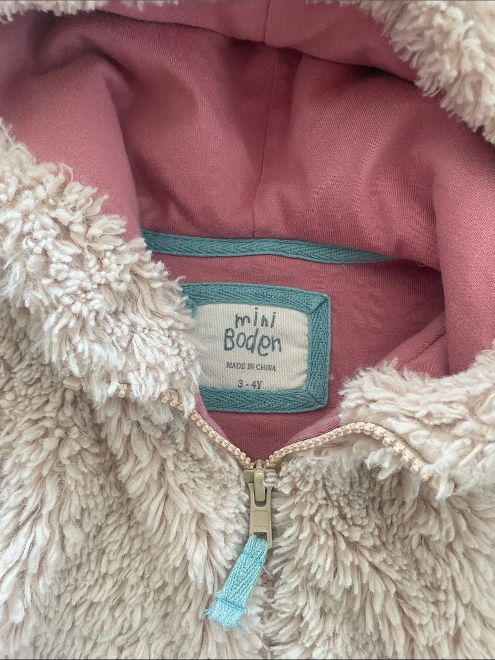 Mini Boden plush blush